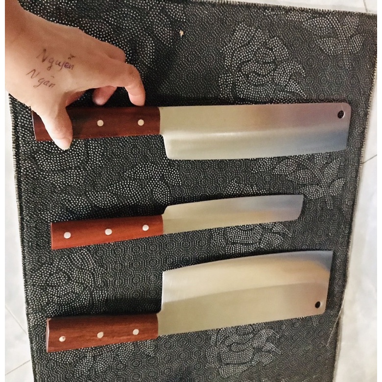 [bộ 3 dao] Trọn bộ 3 dao nhà bếp cao cấp Thép Trắng Nhật