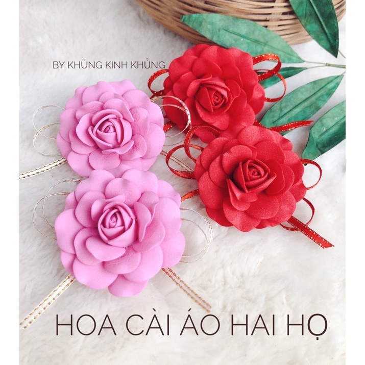 Hoa cài đám cưới - Hoa nhà gái nhà trai - Hàng thủ công