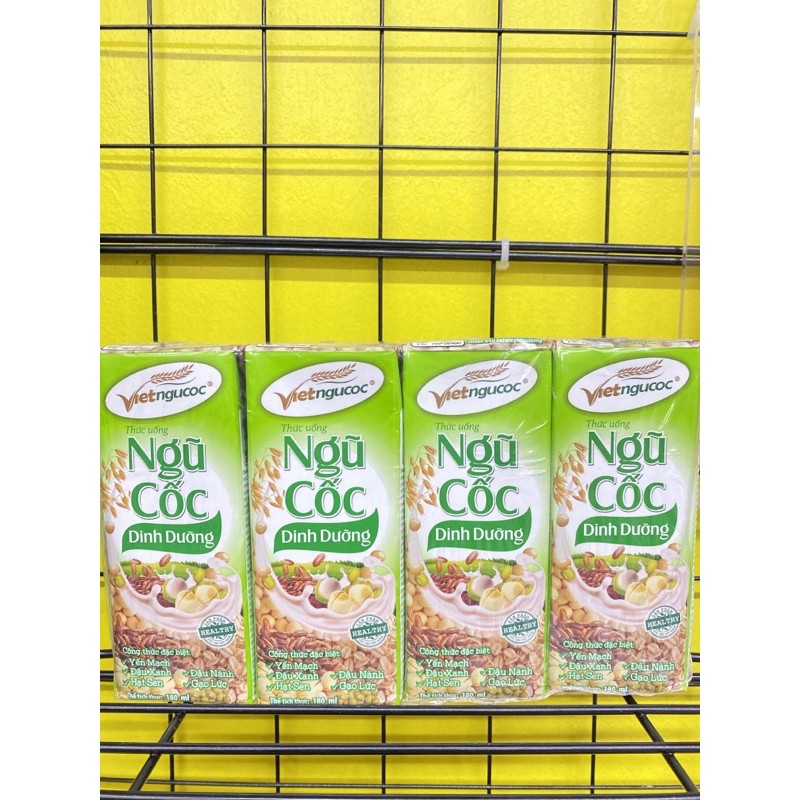 Lốc 4hộp thức uống ngũ cốc Việt Ngũ Cốc 180ml