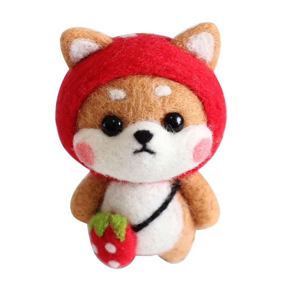 Set len chọc và kim tự hoàn thành búp bê hình chú chó dễ thương