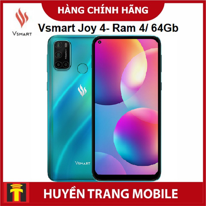 ĐIỆN THOẠI VSMART JOY 4- RAM 4- 64GB- Hàng mới- chính hãng