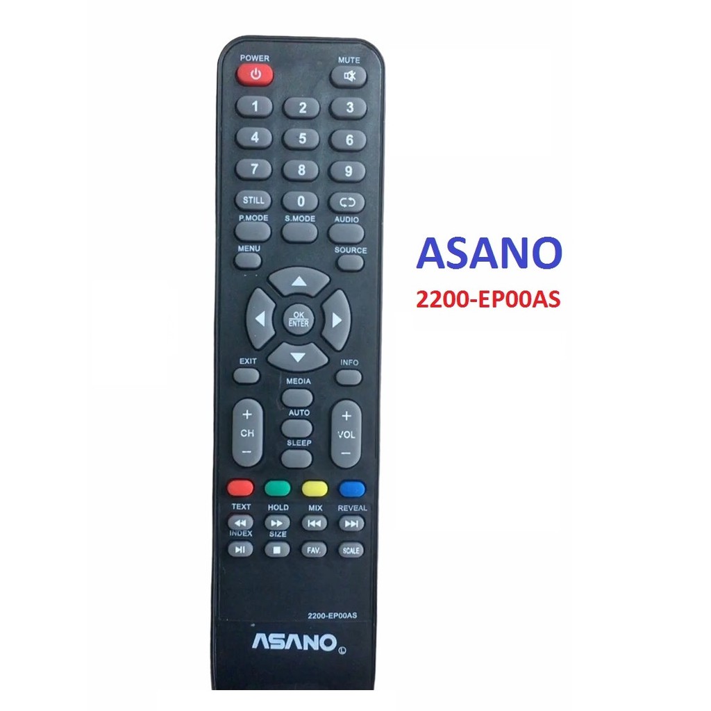 ĐIỀU KHIỂN TỪ XA TIVI TIVI ASANO 2200-EP00AS -TẶNG KÈM PIN -REMOTE  ĐIỀU KHIỂN TIVI ASANO 2200 EP00AS