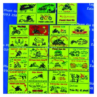 BỘ 30 LOGO PHƯỢT TEM PHƯỢT DÁN XE .MŨ