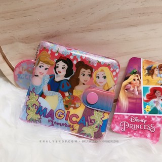 Bóp ví tiền ngang 2 mặt hình 4 nàng công chúa Princess Magical kim tuyến cho bé gái (Thái Lan) - 120NPCNG0043