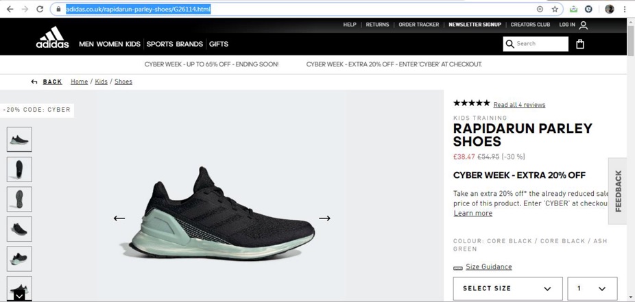 rapidarun parley shoes