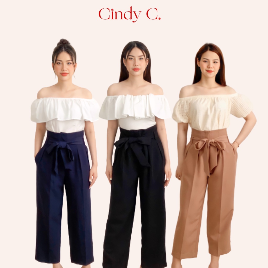 [CINDY 157] Quần Cạp Cao Hack Dáng Emma CINDY C Chất Liệu Tuytsi Thiết Kế Phong Cách Công Sở 532