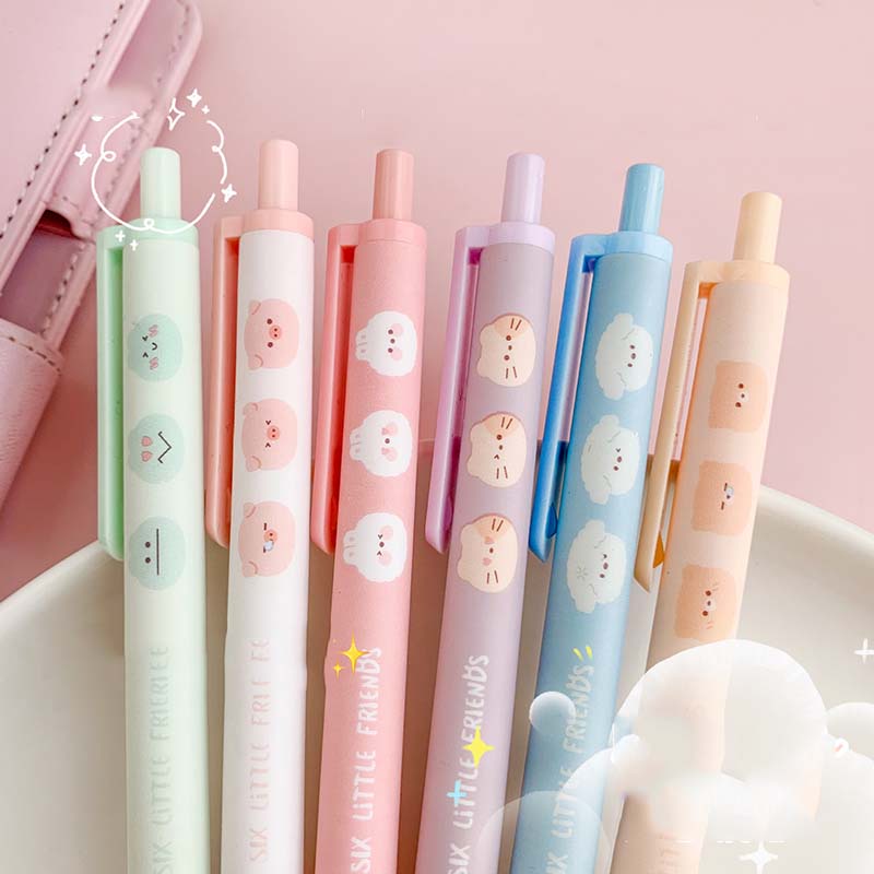Bút Bi Mực Đen Ngòi 0.5Mm Kiểu Dáng Dễ Thương