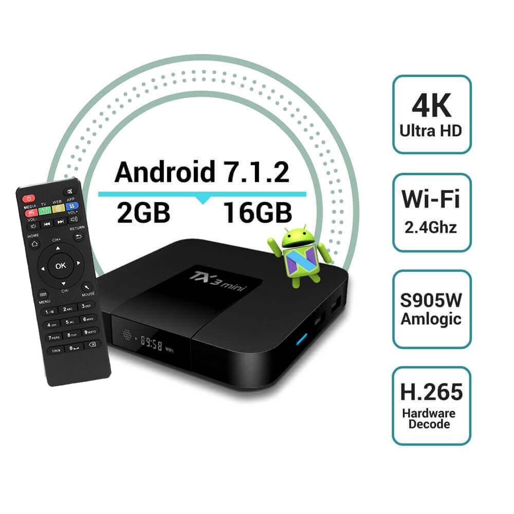 Android Tivi Box SAM PLAY S10 pro phiên bản 2G Ram, AndroidTV, kết nối điện thoại - Tặng kèm chuột bay giọng nói G10S