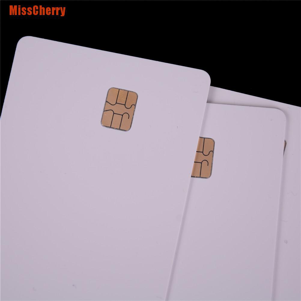 [MissCherry] New 5 Pcs Iso Pvc Ic With Sle4442 Chip Blank Smart Card Contact Ic Card Safety White