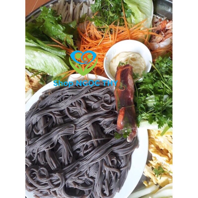 [Bún đen] Bún ngũ cốc gạo lứt đặc sản Cao Bằng 500gr, thực phẩm eatclean ăn kiêng giảm cân hiệu quả