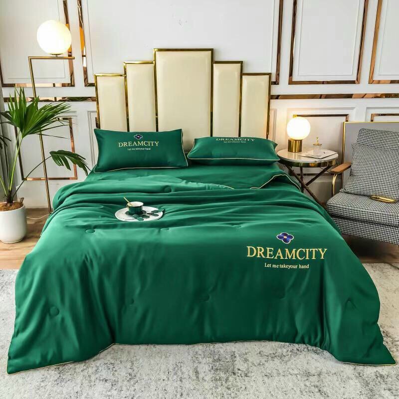 Bộ 4 chăn ga và vỏ gối lụa Tencel Dreamcity