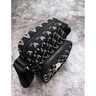 Túi Đeo Chéo minibag LA  M.L.B Monogram - Black XUẤT DƯ FULL TEM TAG CODE