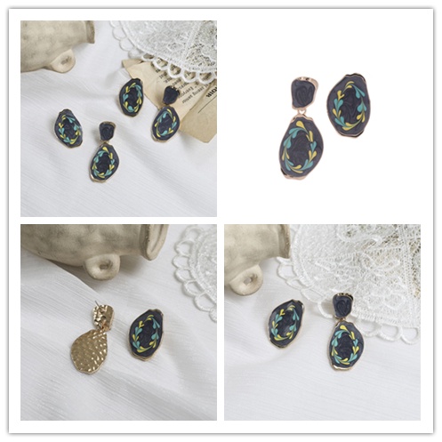 Khuyên Tai Bạc S925 Hình Vòng Hoa Phong Cách Retro Cá Tính