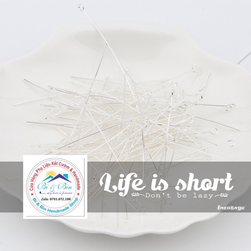 Đinh Xỏ Đế Vòng Làm Khuyên Tai, Trâm Cài, Phụ Kiện Trang Sức Handmade