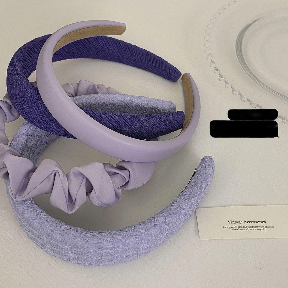 Danilo Băng Đô Cài Tóc Màu Tím Phong Cách Hàn Quốc Dễ Phối Đồ Thời Trang