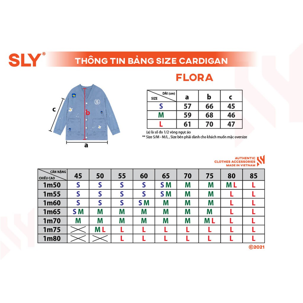 [Mã INCU50 giảm 50K đơn 250K] Áo Khoác Cardigan SLY Flora Vải Nỉ Chân Cua màu steel | WebRaoVat - webraovat.net.vn