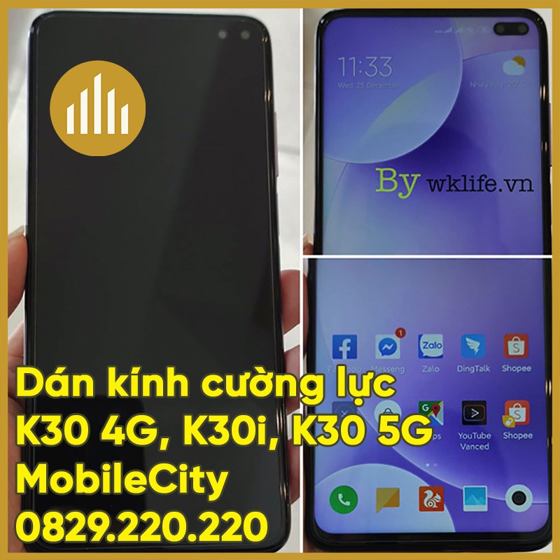 Dán kính cường lực Xiaomi Redmi K30 4G, K30i, K30 5G - [Giá rẻ tại Hà Nội, Tp.HCM, Đà Nẵng - MobileCity]