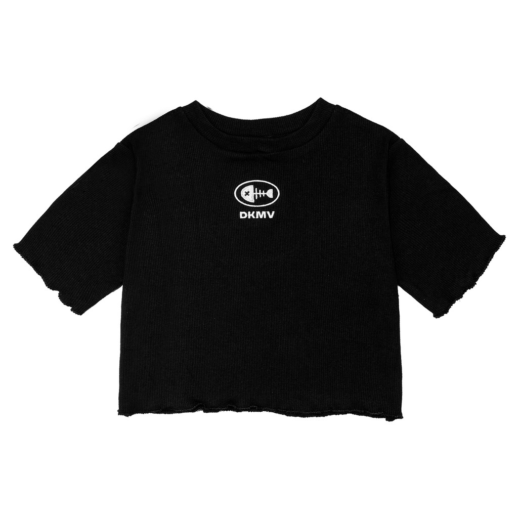 Áo baby tee local brand nữ tay ngắn, màu đen Hazy DKMV | K15-T6