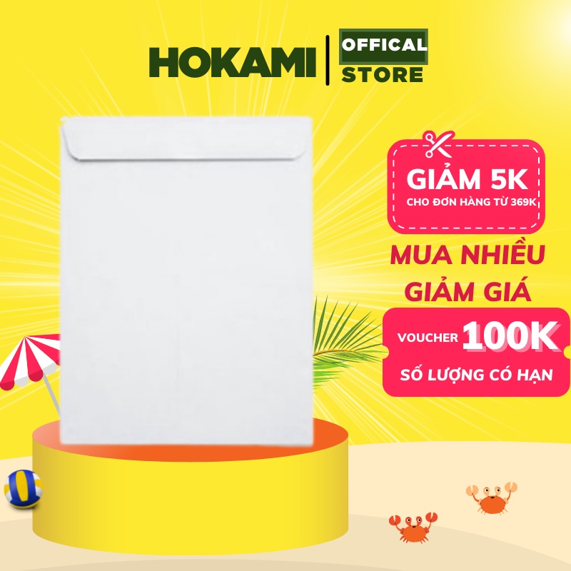 Bưu thiếp - phong bì trắng A4-100 tờ - HOKAMI STORE