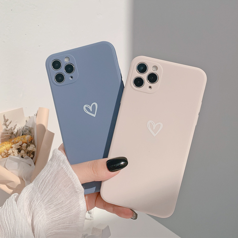Ốp lưng iphone Ốp lưng phối hoạ tiết hình trái tim đơn giản Iphone 6/6plus/6S/6S plus/6/7/7plus/8/8plus/X/XS/XS Max/11/12/12MINI/12PROMAX Dinuo case