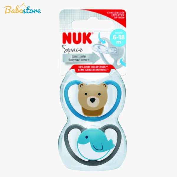 Ty ngậm NUK Space cho bé từ 0m+