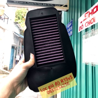 Lọc gió độ yamaha R15v3 ( vệ sinh lại được)