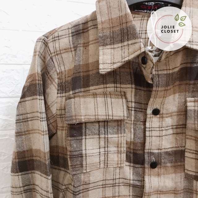 Áo Sơ Mi Kẻ Caro OverSize Cực Đẹp Hot Trend