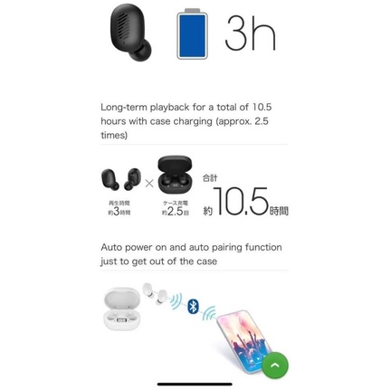 TAI NGHE BLUETOOTH True Wireless CHÍNH HÃNG GREENHOUSE pick Store NHẬT