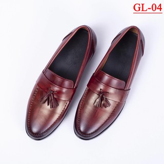[Da bò thật] Giày lười công sở đẳng cấp châu âu GL04