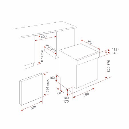 MÁY RỬA CHÉN TEKA DW9 55 S