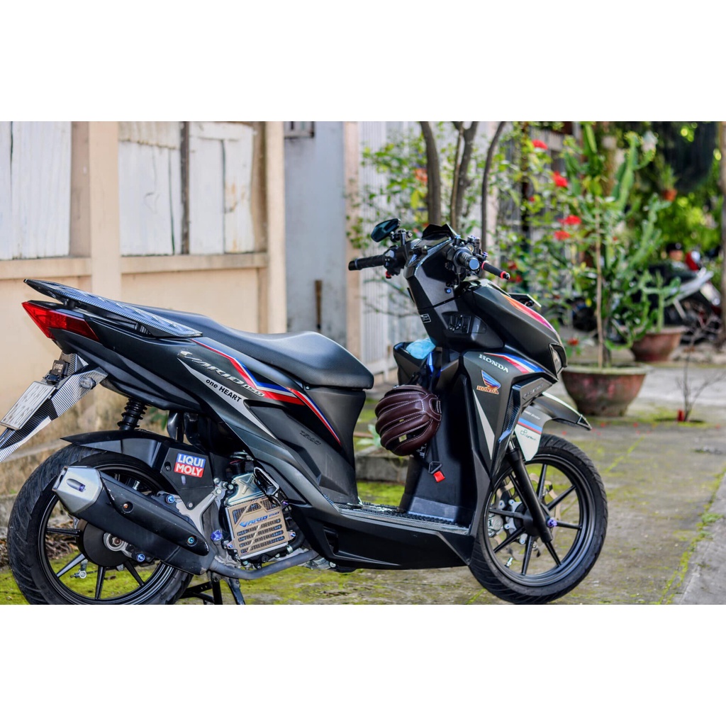 Tem Rời Dán Xe Vario 2018 Mẫu Chỉ Đen Xanh Đỏ Cực Đẹp, Hàng 3 Lớp Chất Lượng Cao