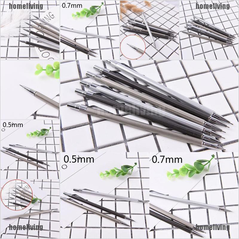 Bút Chì Bấm Bằng Kim Loại 0.5 / 0.7mm Tiện Dụng Cho Học Sinh