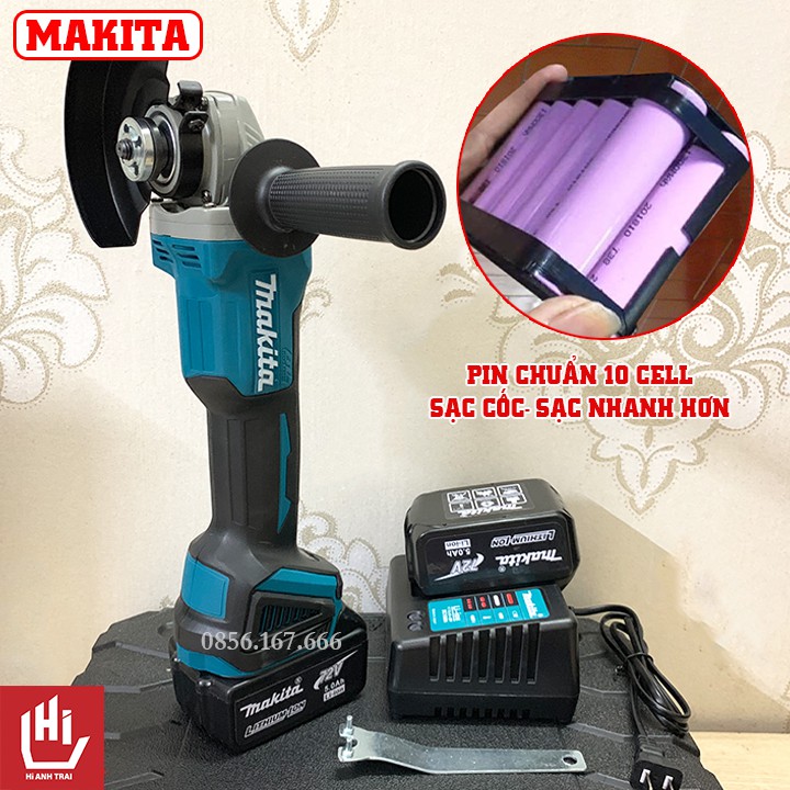 Combo Máy Mài Pin Makita 118V + Bộ Lưỡi Cưa Chansaw - Máy cưa cầm tay - Lưỡi Cưa Xích Gắn Máy Mài