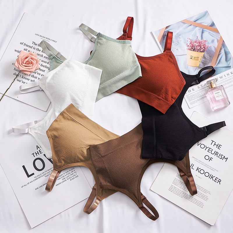 Áo Bra Gân Tăm Có Đệm Ngực 8807