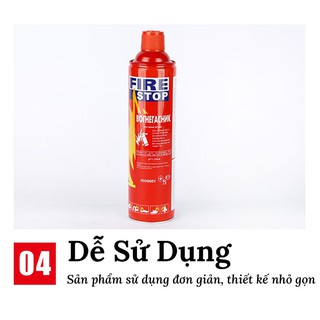 Bình Chữa Cháy Mini Ô Tô-Dung Tính 500mml, Dập Lửa Siêu Tốc