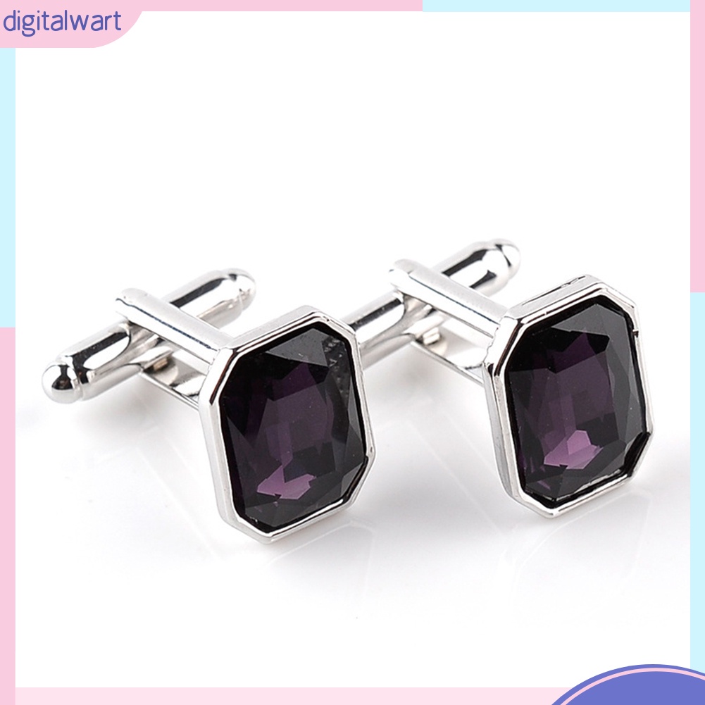 1 Cặp Khuy Măng Sét Mini Màu Trơn Thời Trang Cho Nam