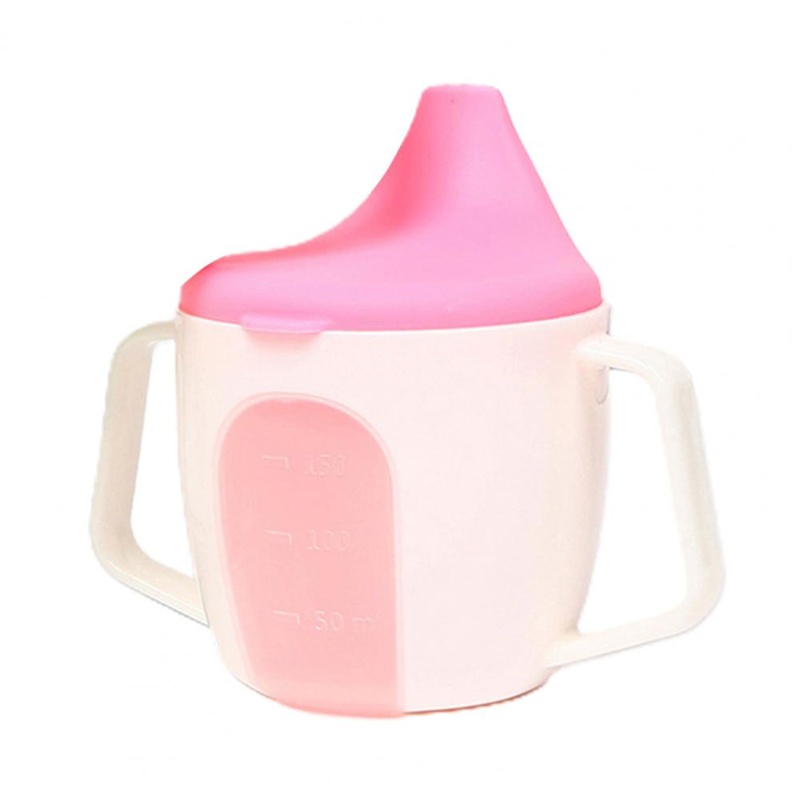 Bình Uống Nước Bằng Silicone Có Tay Cầm Và Ống Hút Dành Cho Bé Sơ Sinh