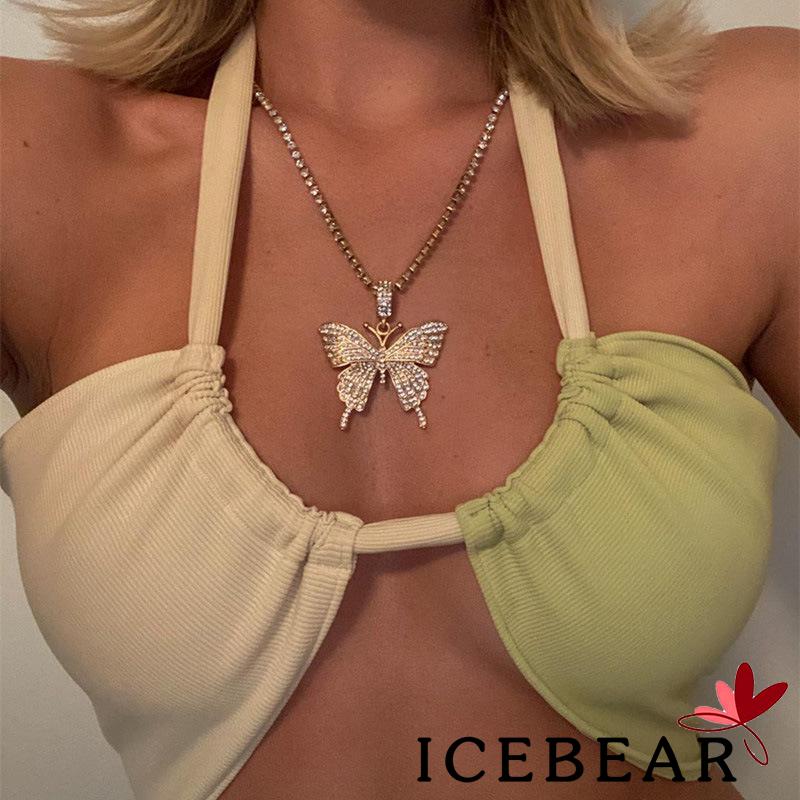 Áo hai dây phối ren màu tương phản quyến rũ cho nữ