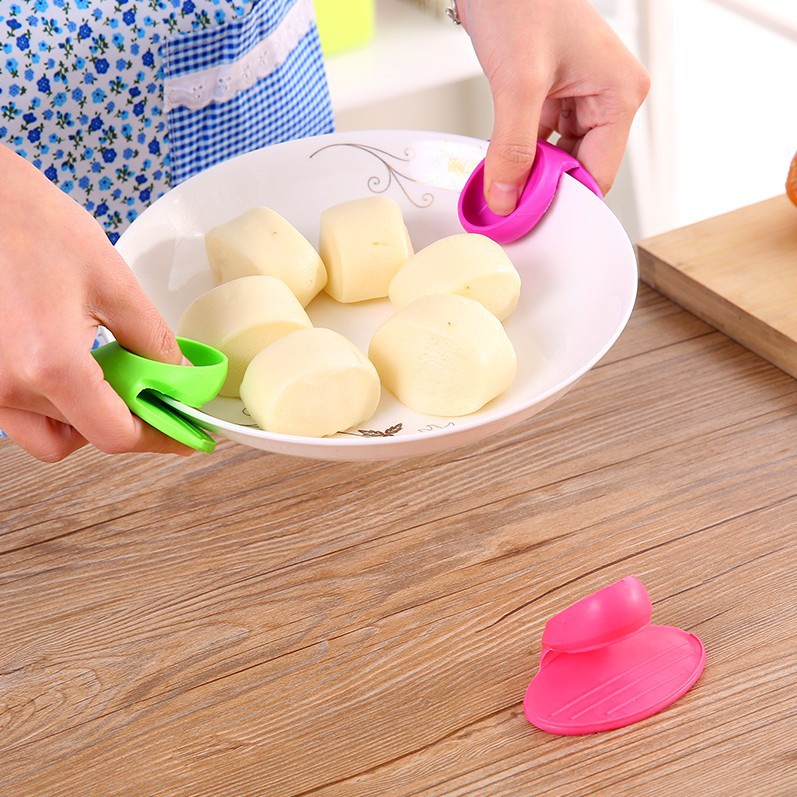 Bắc xoong silicon chống nóng an toàn (lẻ 1)