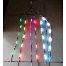 Dây led đuổi 7 màu trang trí xe máy xe điện