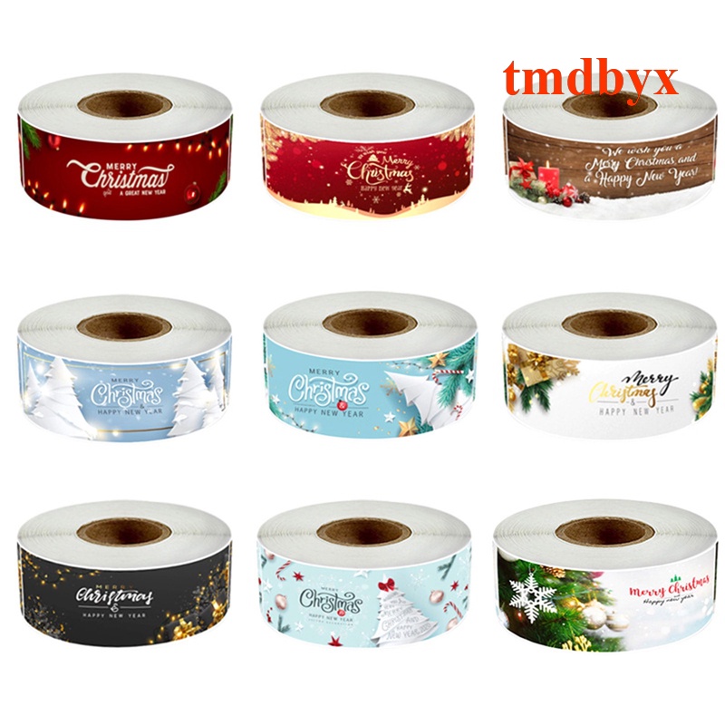 120 Nhãn Dán Trang Trí Quà Giáng Sinh Tự Làm