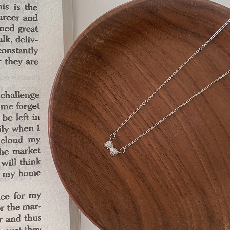 Vòng cổ bạc pha lê phong cách Hàn Quốc thời trang cho nữ