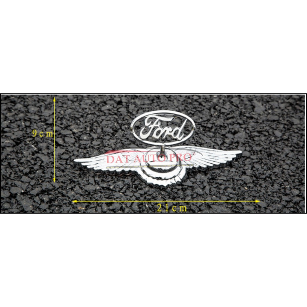 LOGO Đứng Cánh chim thiên thần gắn mui xe Hãng FORD.