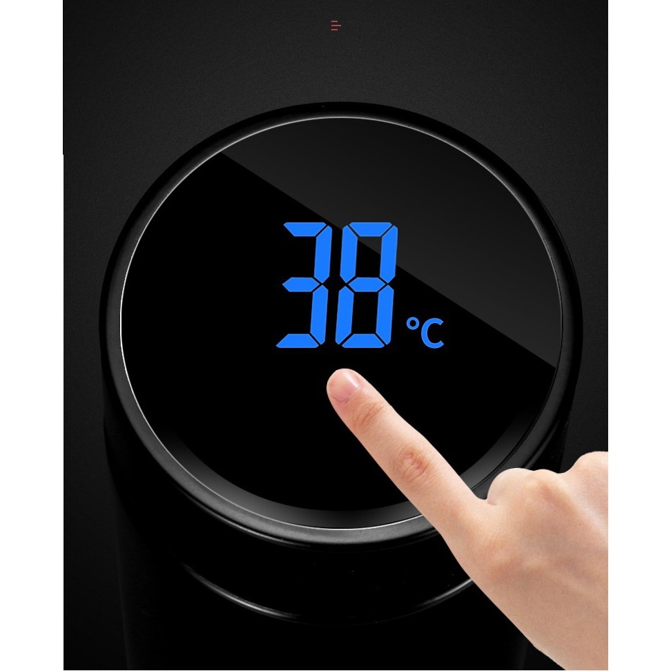 Bình giữ nhiệt hiển thị nhiệt độ loại 1 - FOLLOW shop GIẢM 10K - Giữ nóng lạnh 500ml cao cấp - GD159