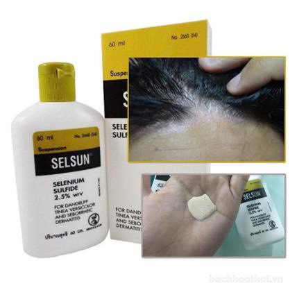 Dầu Gội Selsun Selenium Sulfide 2.5% Sạch Gàu Giảm Ngứa Da Đầu Thái Lan 120mL