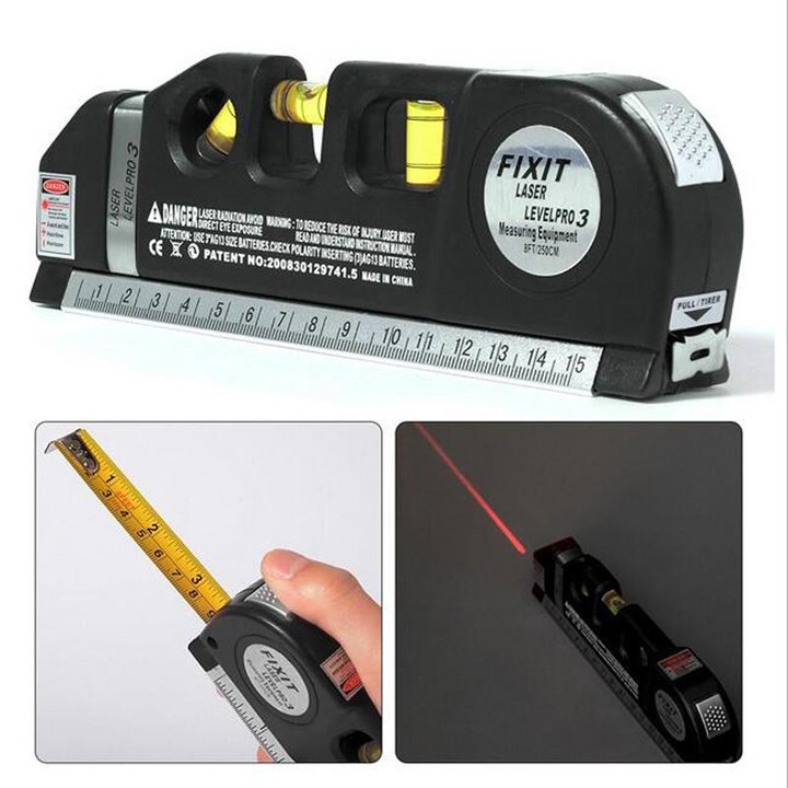 Thước đo laser 2 tia dọc ngang  Sunha SH79 đa năng chuyên dụng cho nhân viên kỹ thuật, thợ hồ MBS779