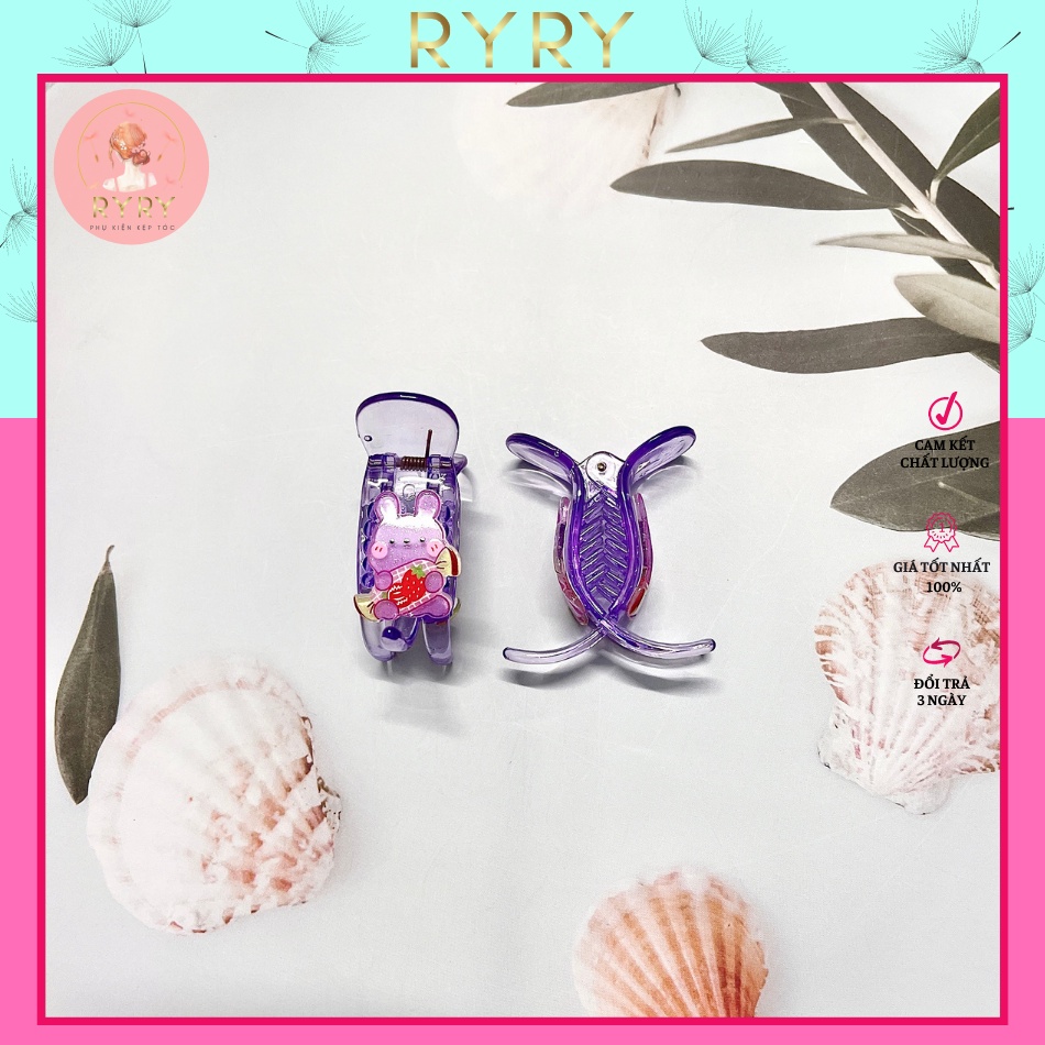 Kẹp Càng Cua 3 Răng Động Vật Siêu Đáng Yêu Cho bé