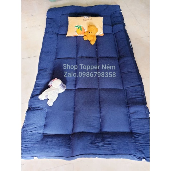 Nệm Topper Bông, Nệm đơn  Size 1mx2m (cực êm, ảnh thật)