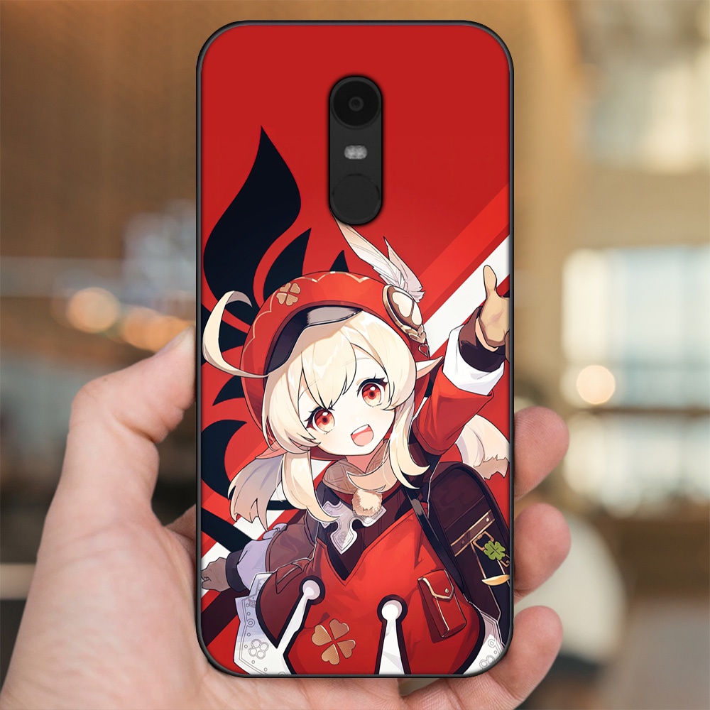Ốp lưng Xiaomi Redmi 5 Plus viền đen in hình Klee Genshin Impact