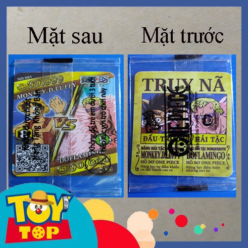 [Một Thẻ ] Thẻ Toonies One Piece phiên bản truy nã &amp; song đấu  - đời đầu nguyên seal đấu trường hải tặc